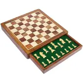 OEM Schachspiel 30x30 cm, Holz, magnetische Figuren, handgefertigt