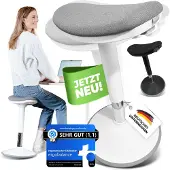 OEM Ergonomische Kruk, höhenverstellbar, Anti-Rutsch, Weiß, 1 Stück
