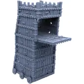 OEM Belagerungsturm, Mittelalter, Streugelände, 1:24, Kunststoff, grau
