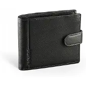 Valentini Mild 502P Herren Leder Geldbörse Schwarz Slim RFID