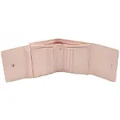 Valentini Lirna 503 Kleiner Leder-Damenportemonnaie Rosa 8 Kartenfächer