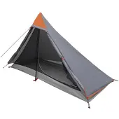 vidaXL Trekkingzelt Grau und Orange 222 x 85 x 125 cm