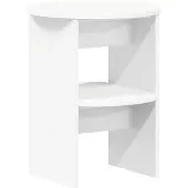 vidaXL Seitenschrank Weiß Ø40 x 50 cm Holzwerkstoff