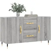 vidaXL Sideboard Grau Sonoma 100x36x60 cm Holzwerkstoff