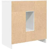 vidaXL Sideboard mit Schubladen und Türen Weiß 70,5x34x74,5 cm