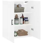 vidaXL Wandschrank Weiß 69,5x34x90 cm