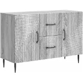 vidaXL Sideboard Graues Sonoma 89 x 34,5 x 60 cm Holzwerkstoff