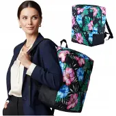CONVEY Reiserucksack Handgepäck 40x30x20 cm Blumenmuster