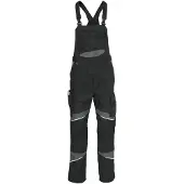 Kübler Activiq Cotton+ Latzhose Schwarz/Anthrazit 52