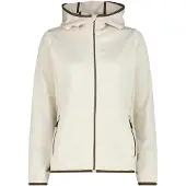 CMP Woman Fleece Fleece Jacket FIX Hood vaniglia mel. (A246) 40