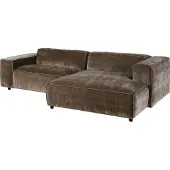 MASSIVMOEBEL24.DE |Ecksofa 279x164x69 Cord taupe VALENCIA
