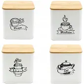 Brunbeste BB-4264 Vorratsdosen Set Kaffee Tee Zucker Salz