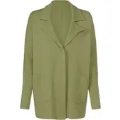 HEINE Strickjacke "Strickjacke Strickjacke mit Fledermausärmeln", Damen, Gr. 38, grün (schilf), Modisch, Strickjacken Strickjacke