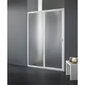 Forte Dusch-Schiebetür "Maestro Due", weiß, B:120cm H:185cm T:2cm, Duschtüren, Dusch-Schiebetür, BxH: 120 x 185 cm
