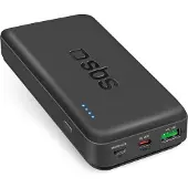 SBS Powerbank mit 20000 mAh und Power Delivery 45 W, 20000 mAh, Adaptive Fast Charging, 45 W, Schwarz