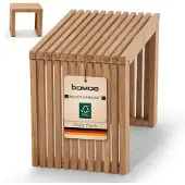 Dripio Eichenholz-Hocker mit Latten-Design, 45x33x43 cm