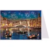 Richard Sellmer Verlag Postkarten Adventskalender Venedig Nostalgischer Adventskalender