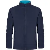 Promodoro Fleece-Jacke 7961 Gr. 2XL navy/aqua