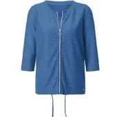 Witt T-Shirt "Shirt-Set Shirt-Set in Struktur-Qualität", Damen, Gr. 40, blau (mittelblau), Sportlich, Rundhals, Shirts T-Shirt