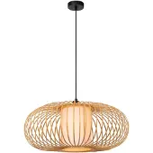 Lucide Hängeleuchte THULINE, Bambus, 1-flammig, Ø 60 cm, E27