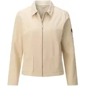 Witt Shirtjacke "Sweatjacke Sweatjacke aus reiner Baumwolle", Damen, Gr. 50, sand, Sportlich, Shirts Shirtjacke