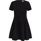 Kaffe Midikleid "Damen Kleid KAsakura", Damen, Gr. 34, N-Gr, schwarz (schwarz deep), Obermaterial: 77% Polyester Pol. recyc.. 18% Viskose CV. 5% Elasthan EL., Kleider Midikleid