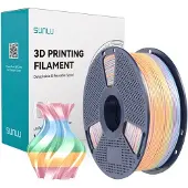 SUNLU PLA+ Silk Rainbow Filament, 1,75mm, 1kg - Farbton: Silk Rainbow 04