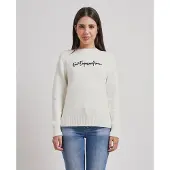 EA7 für Damen. 7W001546_AF26684 Pullover Vela weiß (L), Lässig, Polyester