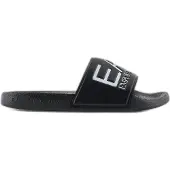 Emporio Armani EA7 Slides mit Logo von Scarpe, Schwarz 40 EU