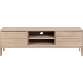 Ebuy24 Linley TV Tisch 2 Türen, 2 Ablagen Eichenfurnier.