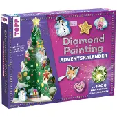 Generisch Weihnachtszauber Der Diamond-Painting-Adventskalender Mit Material und Werkzeug für 24 Baumanhänger