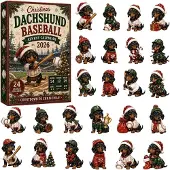 Generisch Dackel Adventskalender 2026 Baseball Hunde Adventskalender B