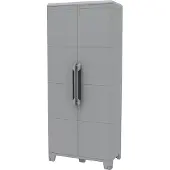 OEM Hoher Schrank 2-türig, Kunststoff, 78x43,6x184,4 cm, grau