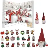 Generique Adventskalender Weihnachtswichtel Kleine Schmuckfiguren Leistungsstarke Materialien