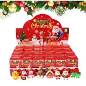 Generisch Weihnachtsschmuck Adventskalender 24 Stück Festliche Miniatur-PVC-Anhänger