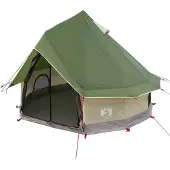 Yiwydaa Tipi Zelt 4 Personen Grün Polyester und Stahl