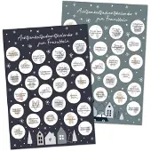 Papierdrachen Adventskalender 2026 zum Freirubbeln INTERAKTIVER ADVENTSKALENDER Achtsamkeit