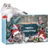 Generisch Weihnachts-Countdown-Kalender Katzenspielzeug 24 Tage Spielzeug