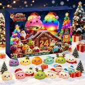 Generisch Squishy Adventskalender 2026 Dumpling Weihnachtskalender Knautschfigur Adventskalender 2026 O Beige