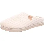 Rohde Damen Cord-Hausschuh mit Wechselfußbett aus Leder D.Meran 6818, Größe:38 EU, Farbe:Beige