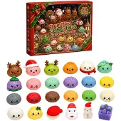 Generisch Squishy Adventskalender 2026 Dumpling Weihnachtskalender Knautschfigur Adventskalender 2026 Z Red