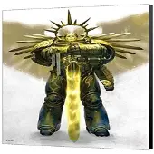 OEM Warhammer 40K Guilliman Aufstieg Kunst Boa 36x50 cm mehrfarbig