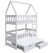 Selsey Vistena - Kinderbett mit Bettkasten, Weiß, 75x180 cm