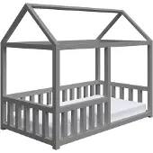 Selsey Vistena - Kinderbett, Grau, 75x160 cm