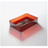 Steinberg Serie 489 Aufsatzwaschtisch, rechteckig, aus Polyresin, mit Ablaufstopfen, 550x360x140mm, 489701031
