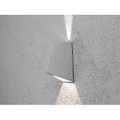 Konstsmide Imola Up & Down grau lackiertes Aluminium, klares Acrylglas 7928-310