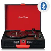 Lenco TT-110BKRD Plattenspieler Bluetooth 33/45/78 U/min Auto-Stopp Schwarz Rot