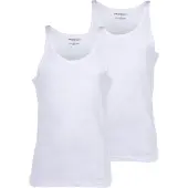 Emporio Armani für Herren. EM005315_AF24322 2er-Set weiße T-Shirts (L), Heimtextilien, Baumwolle, Ärmellos / Hosenträger