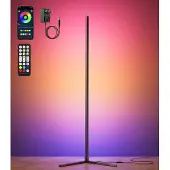 OEM LED-Eckstehlampe RGB, 2400 lm, 168 LEDs, App/Fernbedienung