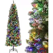 OEM Künstlicher Weihnachtsbaum 230 cm, 880 Zweige, 350 LED, 9 Modi